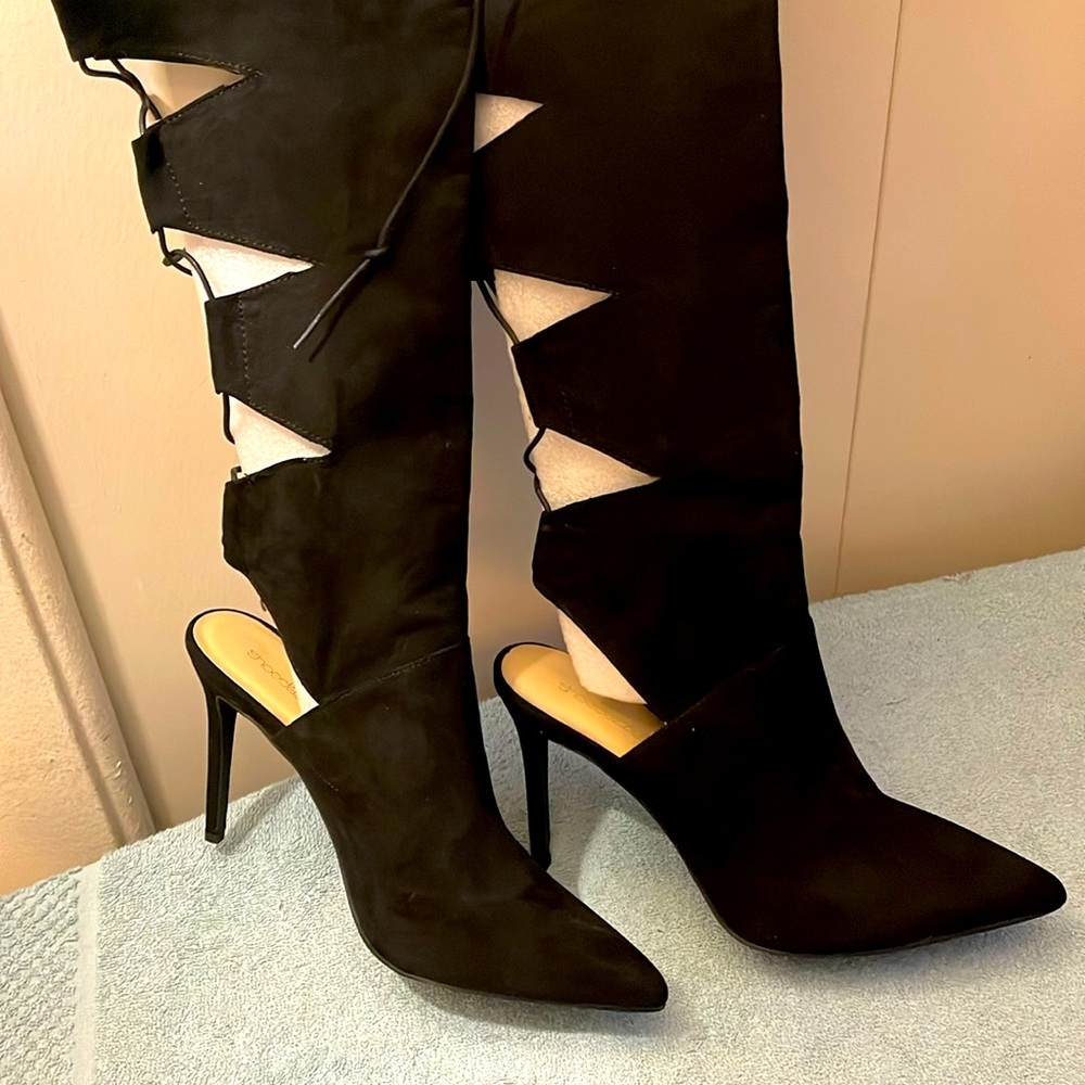 SNOW SALE ❄️ Over the Knee Cut Out Boot
